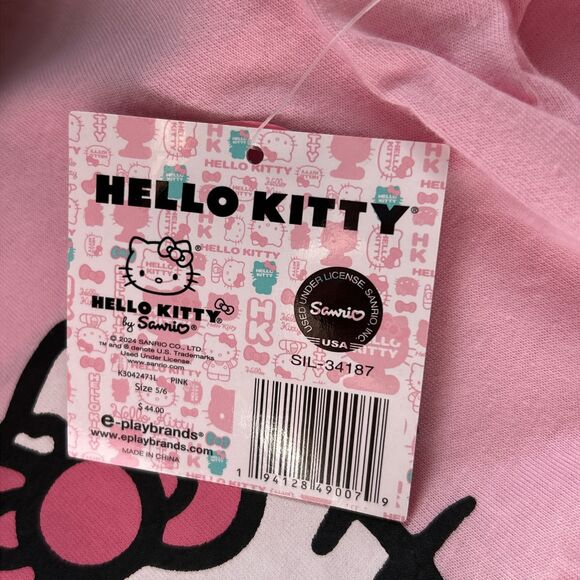 NEW Sanrio Hello Kitty 3 Piece Girls Outfit-Winter‎ Holiday Christmas - Size 5/6 - Picture 8 of 11
